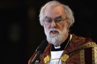 The Anglican leader, Archbishop of Canterbury Rowan Williams, criticized the election of a lesbian to serve as assisting bishop in the Diocese of Los Angeles.