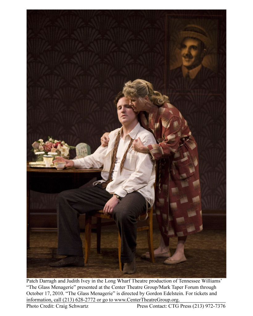 Patch Darragh and Judith Ivey in the Long Wharf Theatre production of Tennessee William’s “The Glass Menagerie" presented at the Center Theatre Group/Mark Taper Forum through October 17, 2010. “The Glass Menagerie" is directed by Gordon Edelstein.