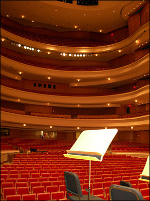 Mercer 852 View from the stage of the new Renee and Henry Segerstrom Concert Hall in Costa Mesa.