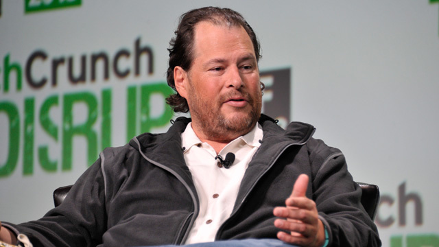76288453 Mark Benioff of Salesforce.com attends the TechCrunch Disrupt SF 2013 at San Francisco Design Center on September 10, 2013 in San Francisco, California.