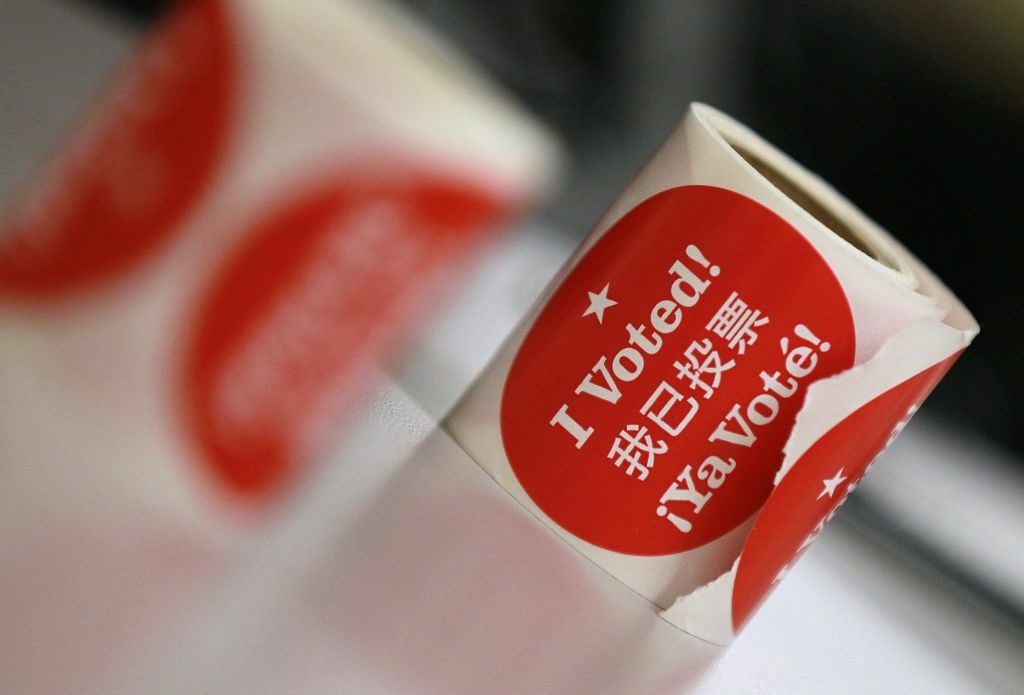Voter stickers are seen on a desk at a polling station inside San Francisco City Hall on November 8, 2011 in San Francisco, California. Candidates for San Francisco mayor are making one last push to encourage people to vote as San Franciscans head to the polls to vote for a new mayor, district attorney and sheriff. Voter stickers are seen on a desk at a polling station inside San Francisco City Hall on November 8, 2011 in San Francisco, California. Candidates for San Francisco mayor are making one last push to encourage people to vote as San Franciscans head to the polls to vote for a new mayor, district attorney and sheriff.