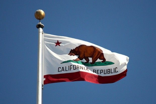 California state flag, San Francisco, October 2008