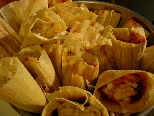 Freshly steamed tamales, December 2006 Freshly steamed tamales, December 2006