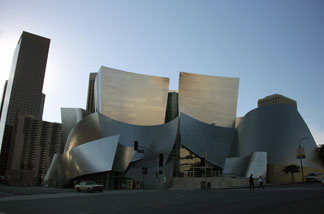 The Walt Disney Concert Hall is seen in Downtown Los Angeles, California, 14 January 2008.