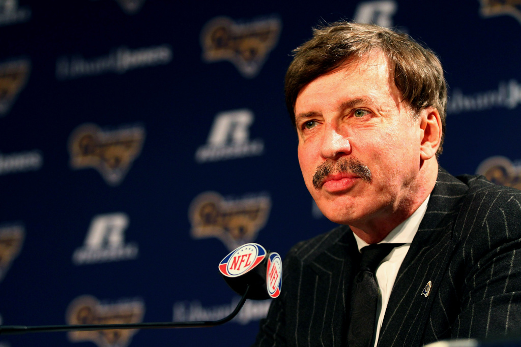 St Louis Rams Introduce Jeff Fisher St. Louis Rams owner Stan Kroenke addresses the media during a press conference at the Russell Training Center on January 17, 2012 in Earth City, Missouri.