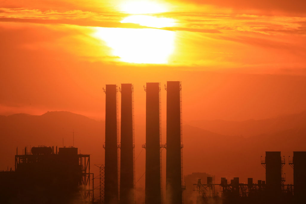 The Department of Water and Power (DWP) San Fernando Valley Generating Station is seen December 11, 2008 in Sun Valley, California. California is making a carbon-credit market that will change the ways utilities generate power, businesses use electricity, and personal transportation.