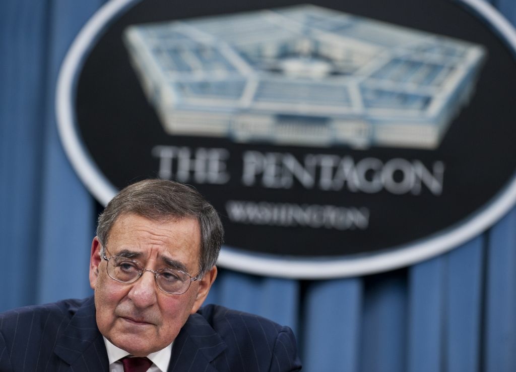US-DEFENSE-PANETTA-DEMPSEY US Secretary of Defense Leon Panetta speaks during a press conference at the Pentagon in Washington, DC, on January 10, 2013.