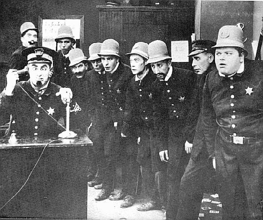 Keystone Cops Scene from the Keytstone Cops film