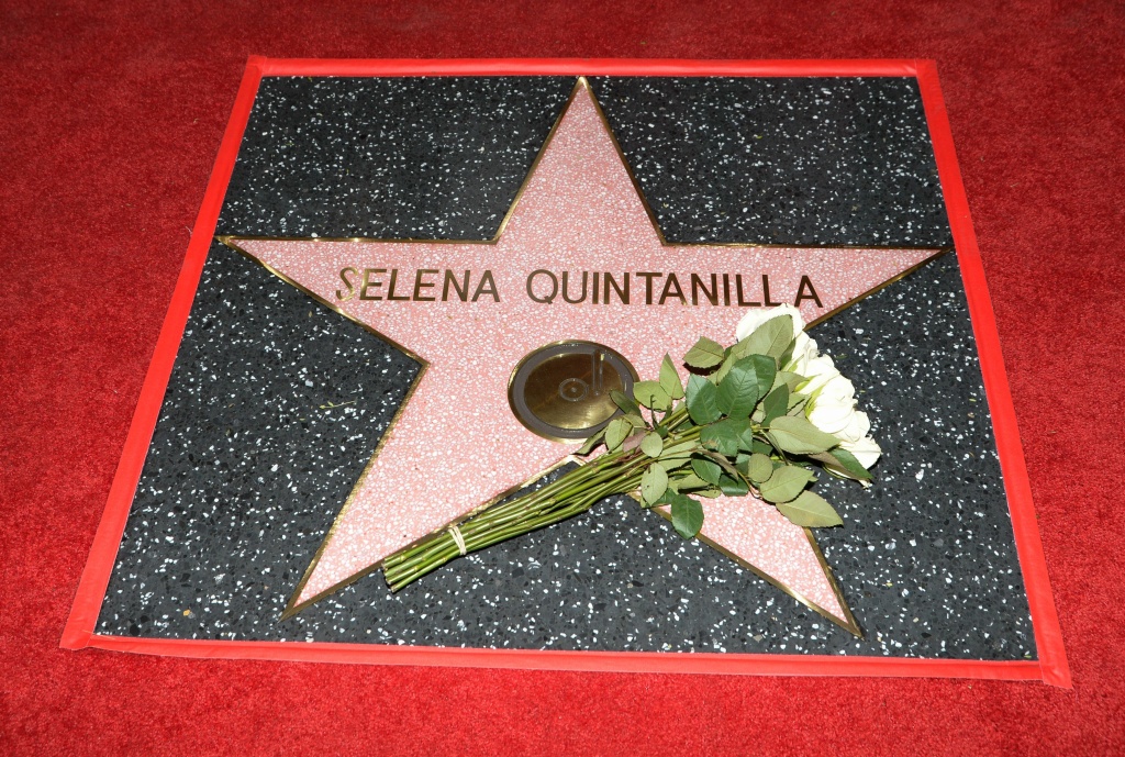 US-ENTERTAINMENT-MUSIC-HWOF-SELENA Singer Selena Quintanilla was honored posthumously with a star on the Hollywood Walk of Fame on November 3, 2017.
