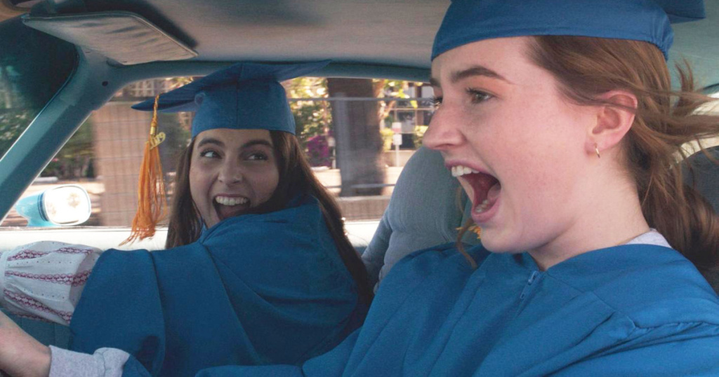 Kaitlyn Dever and Beanie Feldstein in Booksmart Kaitlyn Dever and Beanie Feldstein in