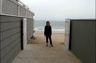 Mercer 7635 Beach watchdog Jenny Price at the David Geffen Memorial Beach Access in Malibu.