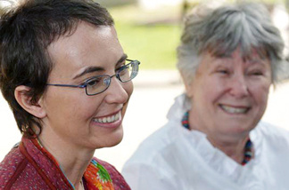 Mercer 18648 In this handout image provided by Giffords Campaign - P.K. Weis, U.S. Rep. Gabrielle Giffords (D-AZ) sits with her mother Gloria Giffords (R) the day after the launch of NASA space shuttle Endeavour and the day before she had her cranioplasty surgery, outside TIRR Memorial Hermann Hospital May 17, 2011 in Houston, Texas.