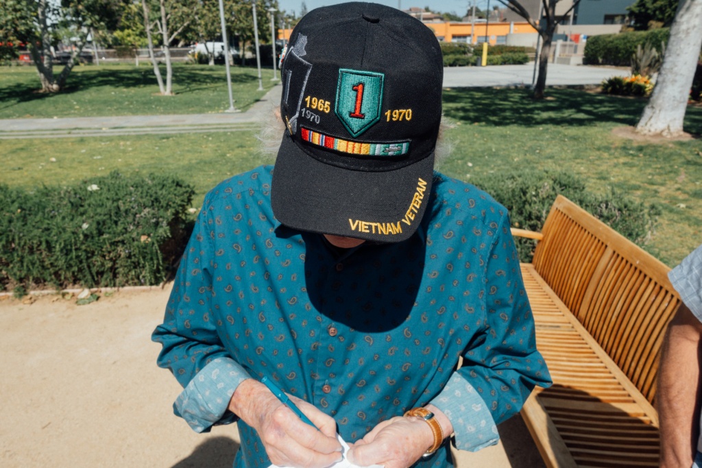 Jim Durkin's hat Vietnam Veteran PTSD Clinic Vietnam veteran Jim Durkin.