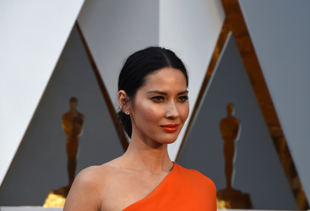 olivia munn Actress Olivia Munn arrives on the red carpet for the Oscars on Feb. 28. Munn has spoken about being connected to multiple parts of East Asia.
