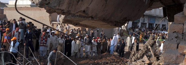 An attack on a Shiite Muslim mosque took place in the city of Peshawar, killing fifteen people.