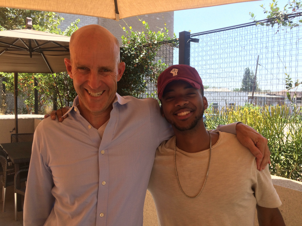 Algee Smith John Horn with Algee Smith who stars in the film