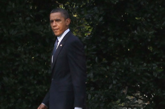 U.S. President Barack Obama walks out of the West Wing of the White House on August 16, 2010 in Washington, DC. President Obama is traveling to Wisconsin and California to attend fundraisers.