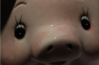 Mercer 19655 We wouldn't blame you for being suspicious of this piggy bank.