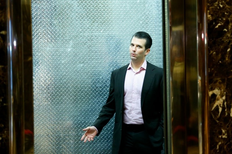 gettyimages-623835906trumpjr_slide-05551cadfdb9fe6163adff83d11b3bc69f24ff9c-s800-c85.jpg Donald Trump Jr, arrives at Trump Tower for meetings with then-President-elect Donald Trump, in New York on Nov. 17, 2016.