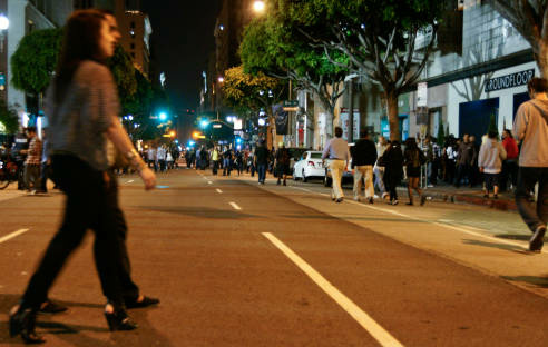 Art Walk draws thousands of people to the streets of downtown L.A. once a month. A family sued the City of Los Angeles, alleging overcrowding led to the death of their infant when a car jumped the curb.