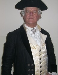 Actor John Curd as Benjamin Stoddert, the first Secretary of the new United States Navy.
