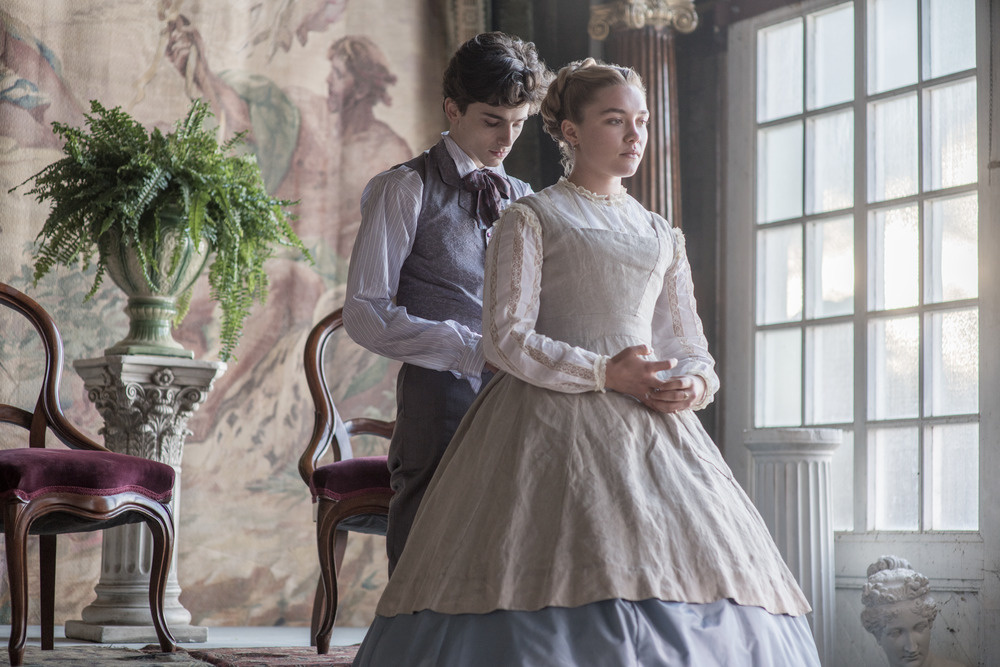 Florence Pugh and Timothee Chalamet star in 'Little Women.' Florence Pugh and Timothee Chalamet star in 'Little Women.'