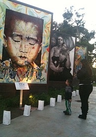 The Wall Las Memorias Project in Lincoln Park outside downtown L.A.