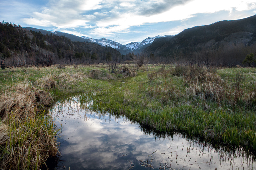 Moraine Park is a grassy valley inside Rocky Mountain National Park. Moraine Park is a grassy valley inside Rocky Mountain National Park.