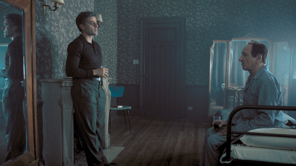 Oscar Isaac (left) stars as Peter Malkin and Ben Kingsley stars as Adolf Eichmann in OPERATION FINALE, written by Matthew Orton and directed by Chris Weitz, a Metro Goldwyn Mayer Pictures film. Oscar Isaac (left) stars as Peter Malkin and Ben Kingsley stars as Adolf Eichmann in OPERATION FINALE, written by Matthew Orton and directed by Chris Weitz, a Metro Goldwyn Mayer Pictures film.