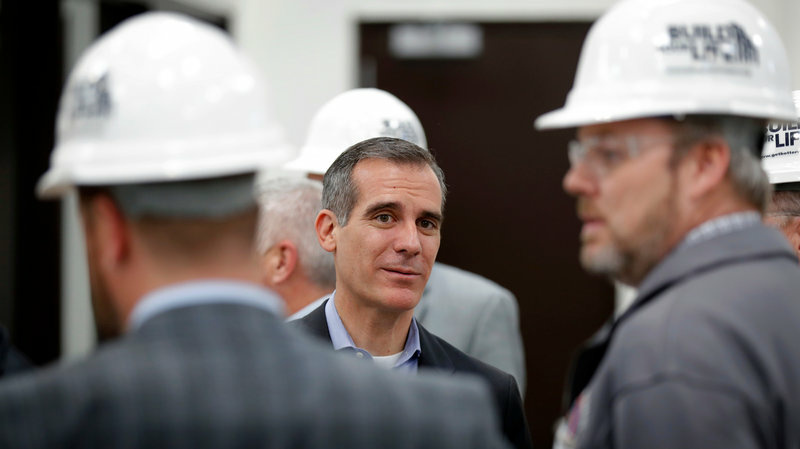 ap_18103811476707_wide-18862719317a3e06ea5aa98b0acb5ae0cb1fa27b-s800-c85.jpg Los Angeles Mayor Eric Garcetti says that how California's housing crisis is handled will make or break the state.