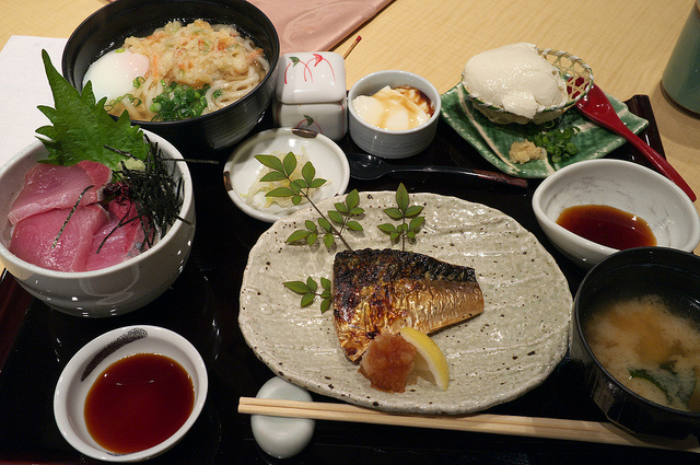 Washoku Washoku, traditional Japanese cuisine.