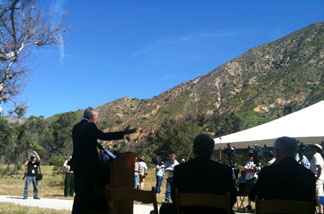 National Forest Foundation press conference in the Angeles National Forest, April 15, 2011