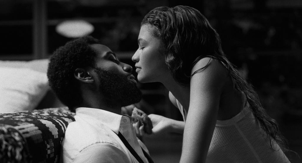 JOHN DAVID WASHINGTON as MALCOLM, ZENDAYA as MARIE in JOHN DAVID WASHINGTON as MALCOLM, ZENDAYA as MARIE in
