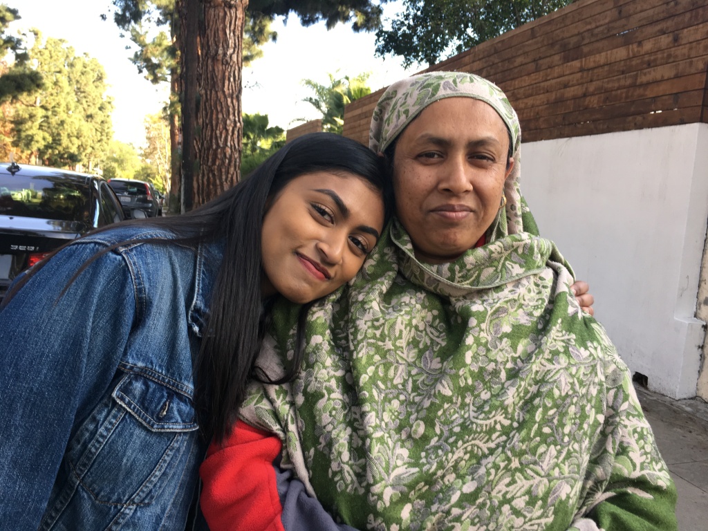 Senior Sheila Milon (left) and her mother Momotaz Pervin. Senior Sheila Milon (left) and her mother Momotaz Pervin.