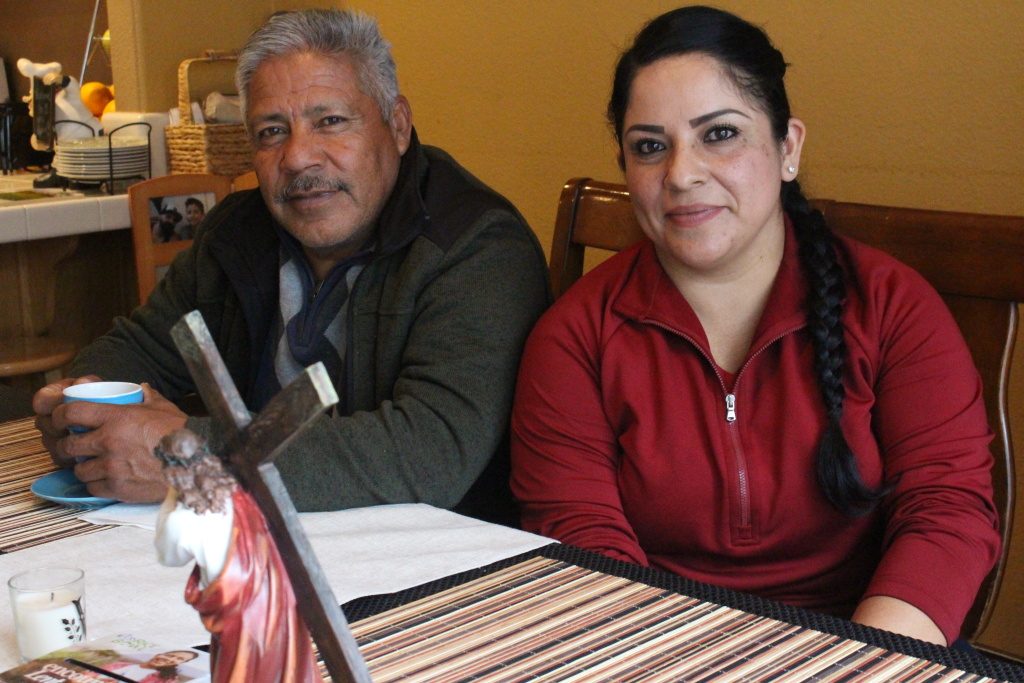 Nancy Gonzalez and her father, Jose Nancy Gonzalez and her father, Jose, meet at her home in Morgan Hill, Calif. on Feb. 26, 2018. Gonzalez marched against Prop. 187 when she was 14 years old.