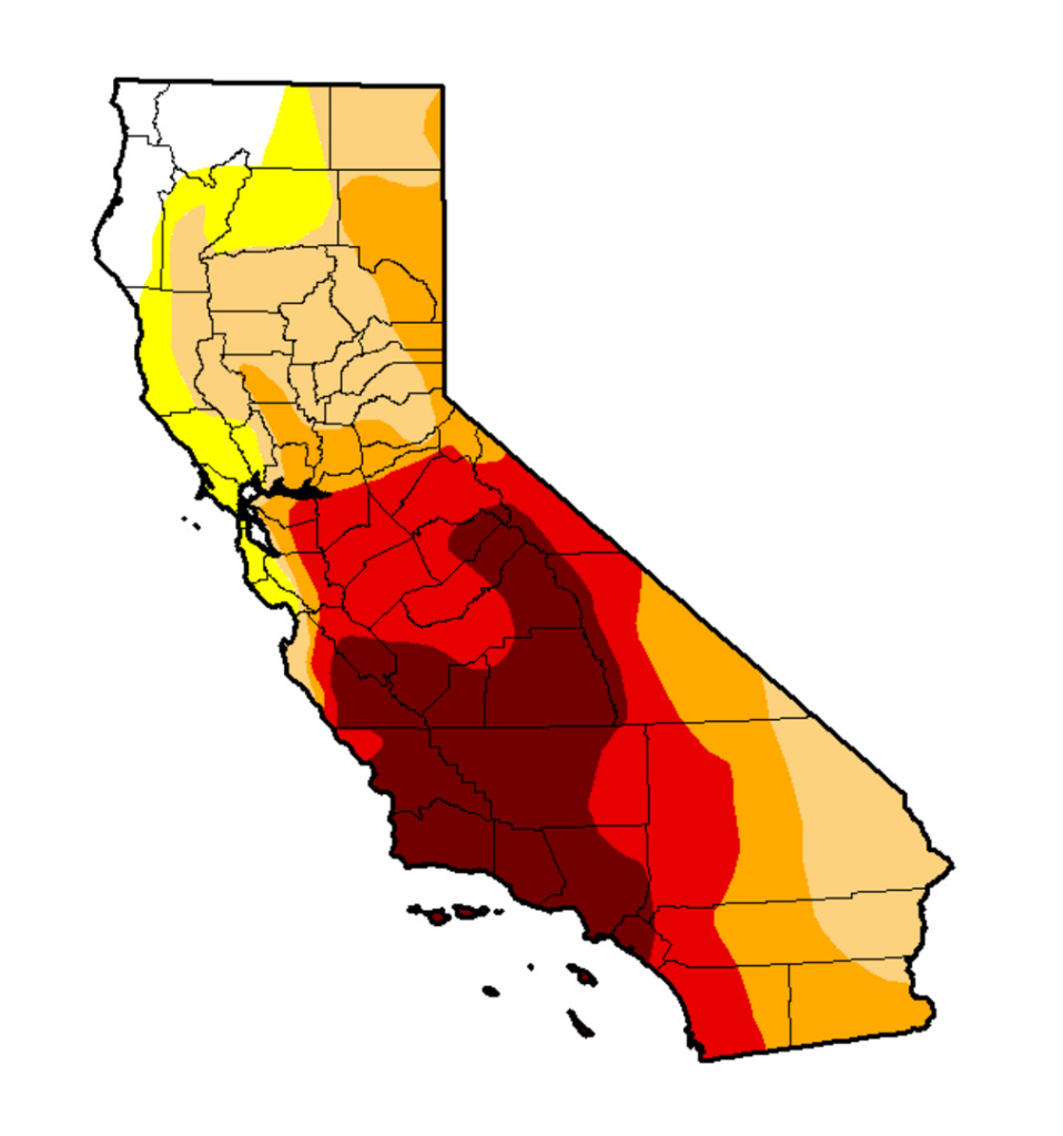 Nearly two-thirds of California was in extreme or exceptional drought in mid-May 2016 when water manager Joe Zoba passed his stress test, allowing him to forgo mandatory water conservation. Nearly two-thirds of California was in extreme or exceptional drought in mid-May 2016 when water manager Joe Zoba passed his stress test, allowing him to forgo mandatory water conservation.