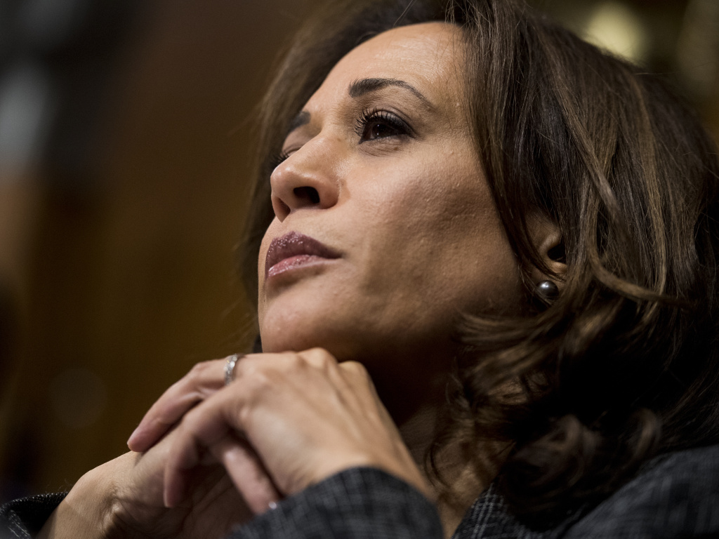 Sen. Kamala Harris, D-Calif., listens to testimony at a Senate Judiciary Committee hearing in September. Kamala, along with Sens. Cory Booker, D-N.J., and Tim Scott, R-S.C., proposed the anti-lynching bill passed by the Senate on Wednesday. Sen. Kamala Harris, D-Calif., listens to testimony at a Senate Judiciary Committee hearing in September. Kamala, along with Sens. Cory Booker, D-N.J., and Tim Scott, R-S.C., proposed the anti-lynching bill passed by the Senate on Wednesday.