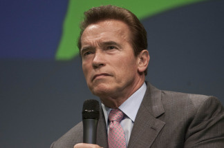 File photo of Arnold Schwarzenegger, governor of the state of California, during a debate at the Climate Summit for Mayors at the Copenhagen City Hall on December 16, 2009.