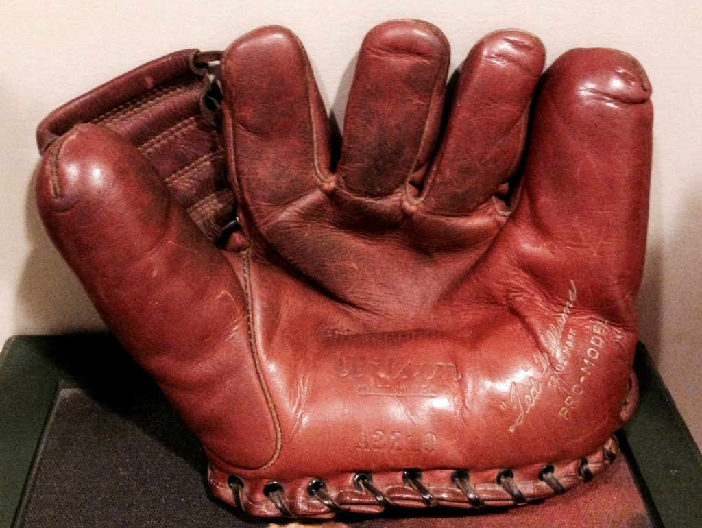 Norman Rosenfeld's actual baseball glove. He also played football for UM in 1938. Norman Rosenfeld's actual baseball glove. He also played football for UM in 1938.