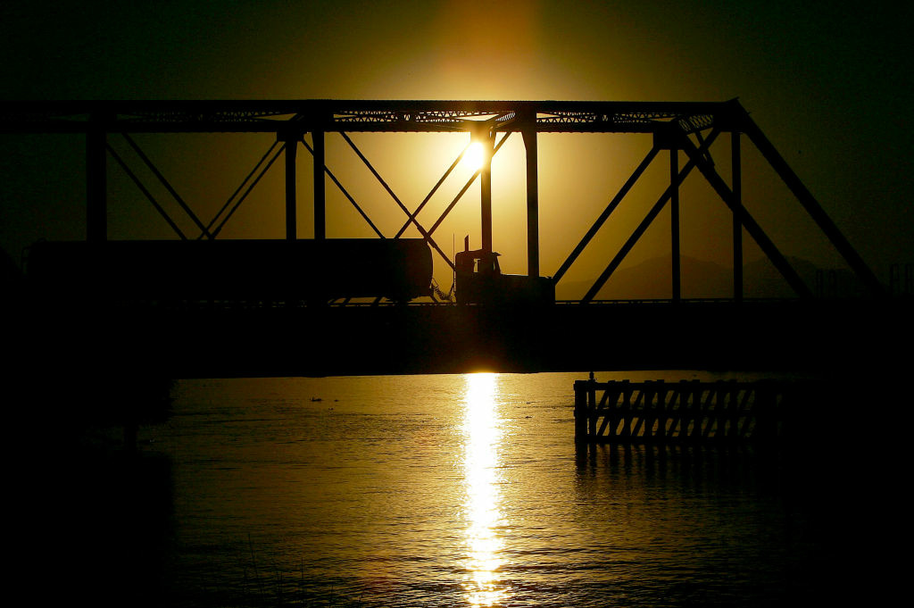 California Levee System Vulnerable To Natural Disasters A bridge on Highway 4 over the Old River, built in 1915, accommodates a large truck west of Stockton, California, near the Sacramento-San Joaquin River Delta.