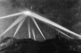 Mercer 15258 Enemy plane, weather balloon or UFO? The Los Angeles Times printed this image after the military shot at an unknown object in 1942.