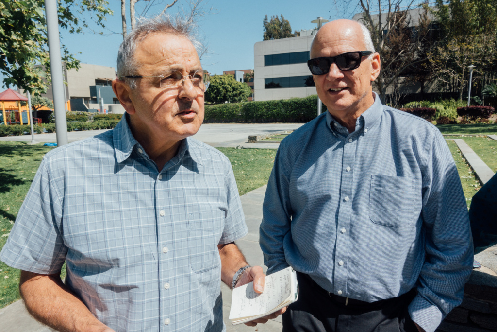 Gerald and Paul PTSD Clinic veterans Left: Gerald Saldo. Right: Paul Mahony, both attendees of the PTSD Clinic at the West LA VA.