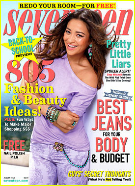 Seventeen editor in chief Ann Shoket writes in the latest issue that the magazine's staff has signed a "Body Peace Treaty" that promises to "never change girls' body or face shapes" in photos.