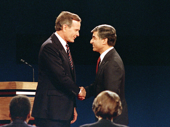 The 1988 presidential race between George H.W. Bush and Michael Dukakis is often considered one of the most negative elections in the modern era.