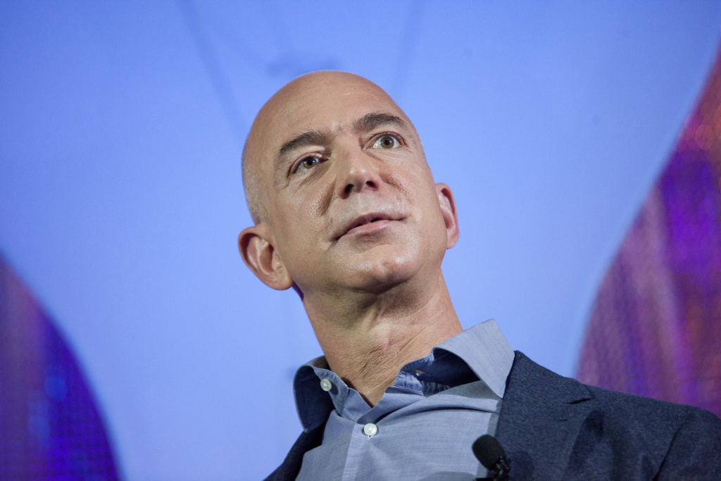 Jeff Bezos Launches Bezos Center For Innovation In Seattle Amazon.com founder and CEO Jeff Bezos attends a launch event for the Bezos Center for Innovation at the Museum of History and Industry on October 11, 2013 in Seattle, Washington. Supported by Jeff and MacKenzie Bezos, the center aims to highlight the history and future of innovation in the Puget Sound region.