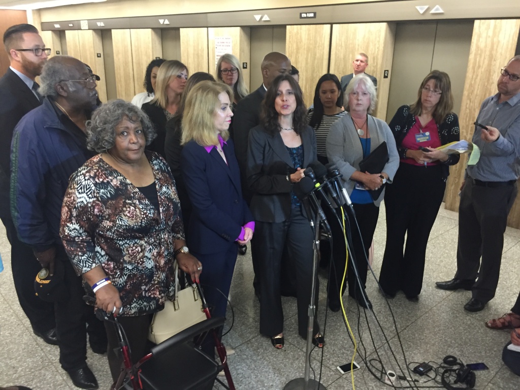 Grim sleeper families Lead prosecutor Beth Silverman is surrounded by colleagues and victims' family members after a jury delivered the death penalty to Lonnie Franklin Jr. (AKA the Grim Sleeper), who was convicted of murdering 10 women in South L.A. from 1985 to 2007.