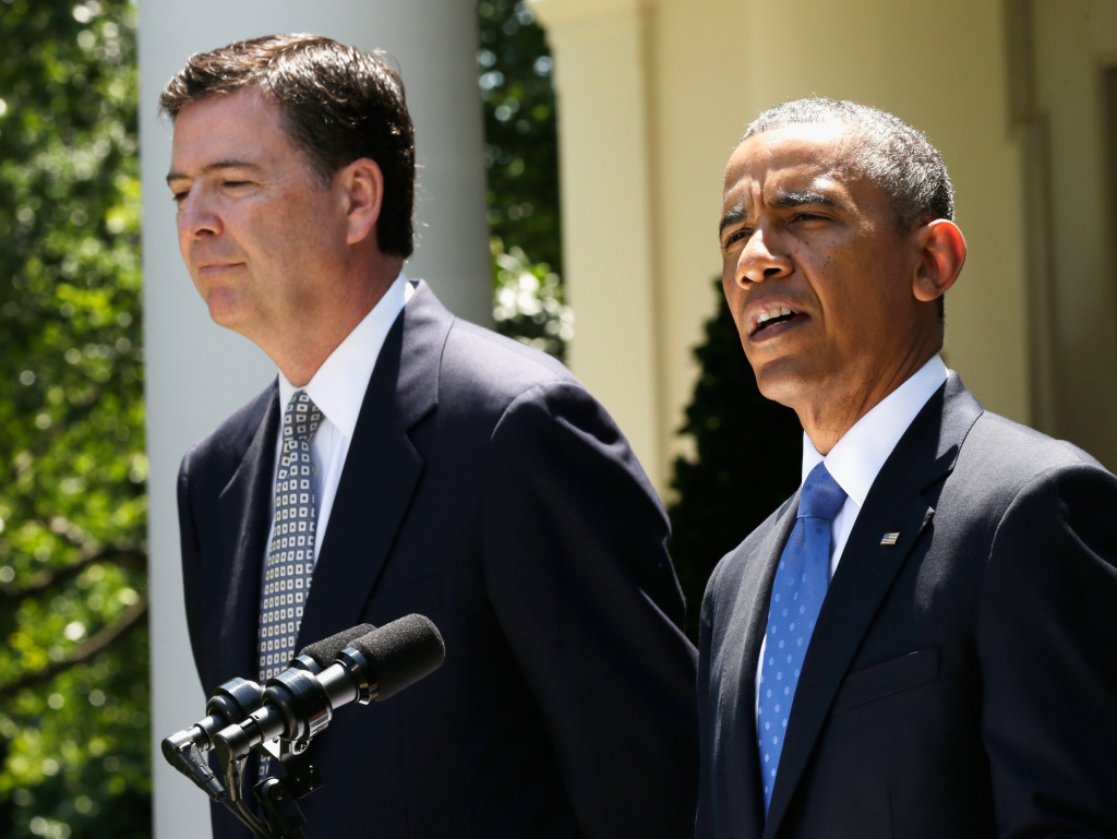President Obama speaks Friday during a news conference to announce his nomination of James Comey to become FBI director.