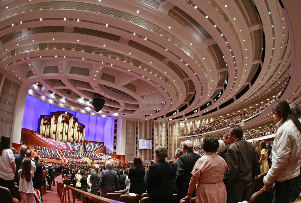Mormon General Conference Begins In Salt Lake City Around 20,000 faithful Mormon sing during the first session of the 179th annual general conference of the Church of Jesus Christ of Latter-Day Saints April 4, 2009 in Salt Lake City, Utah. More then a 100,000 mormon faithful will attend the conference over the weekend.