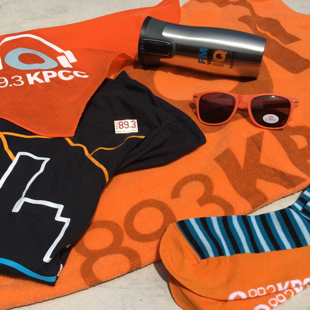 Share a photo of how you are part of the KPCC family and you could win this prize pack!