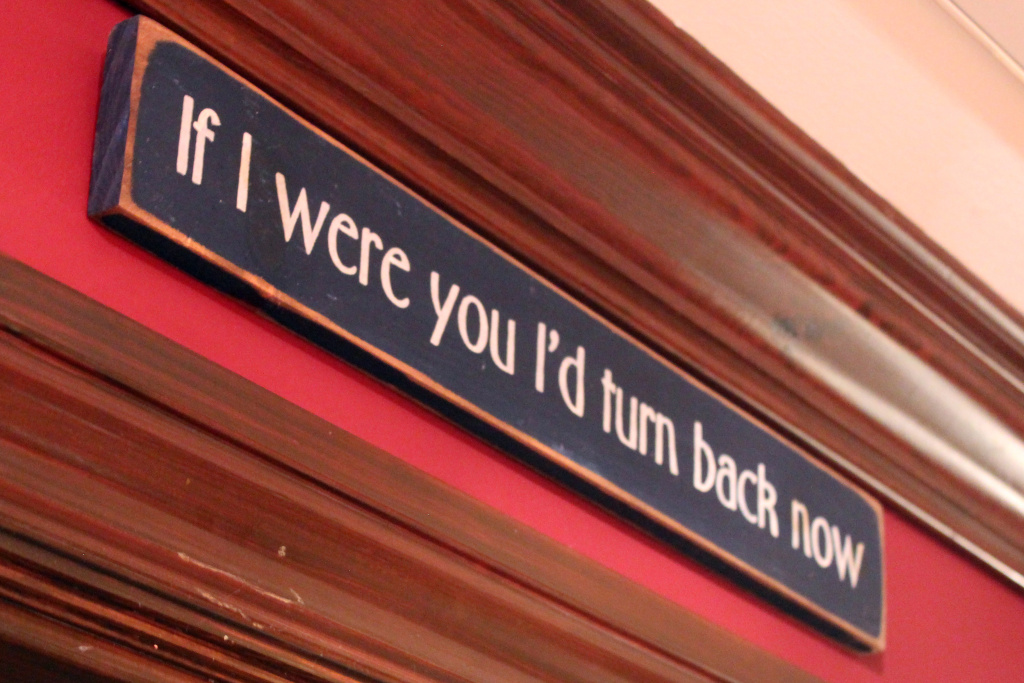Bleak House Sign The sign in the first floor hallway of